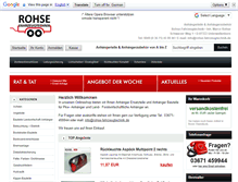 Tablet Screenshot of anhaengerteile-rohse.de